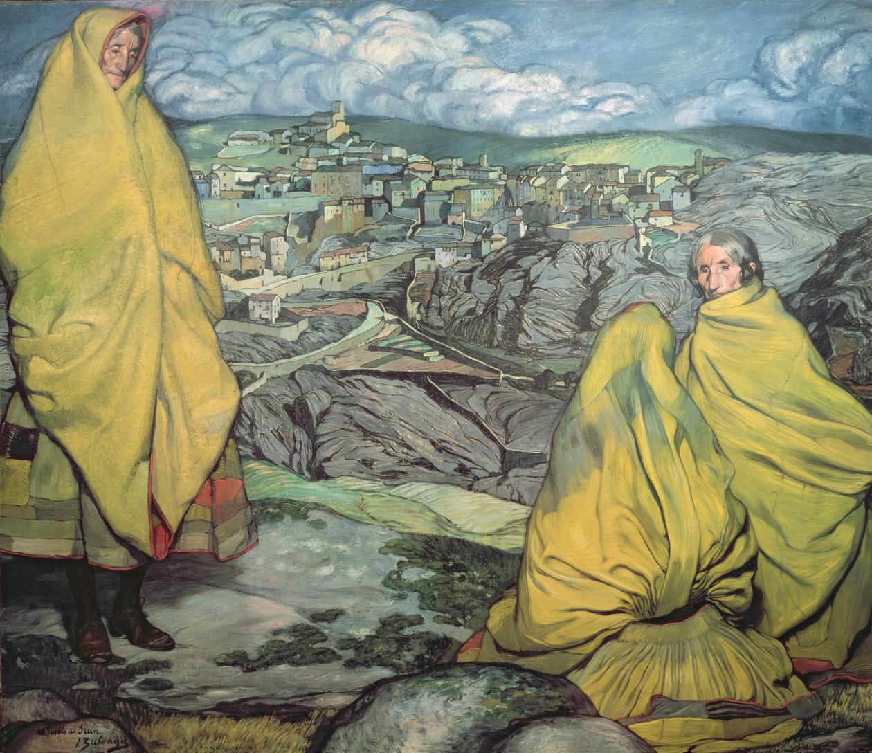 Kvinnor i Sepulveda, 1909 av Ignacio Zuloaga y Zabaleta