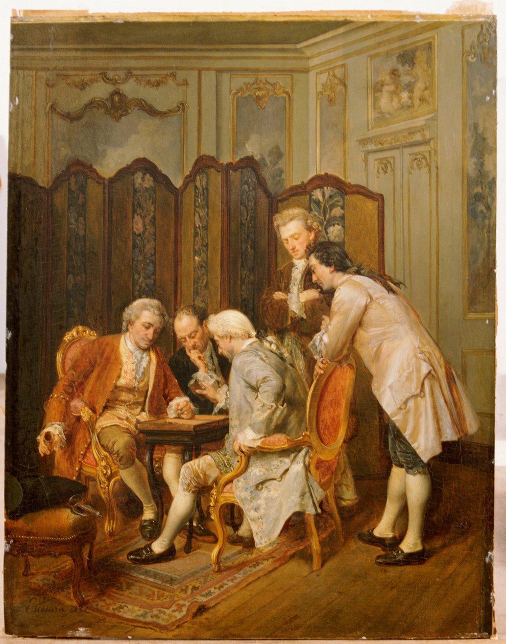 Backgammonspelarna, 1866 av Ignacio Leon y Escosura