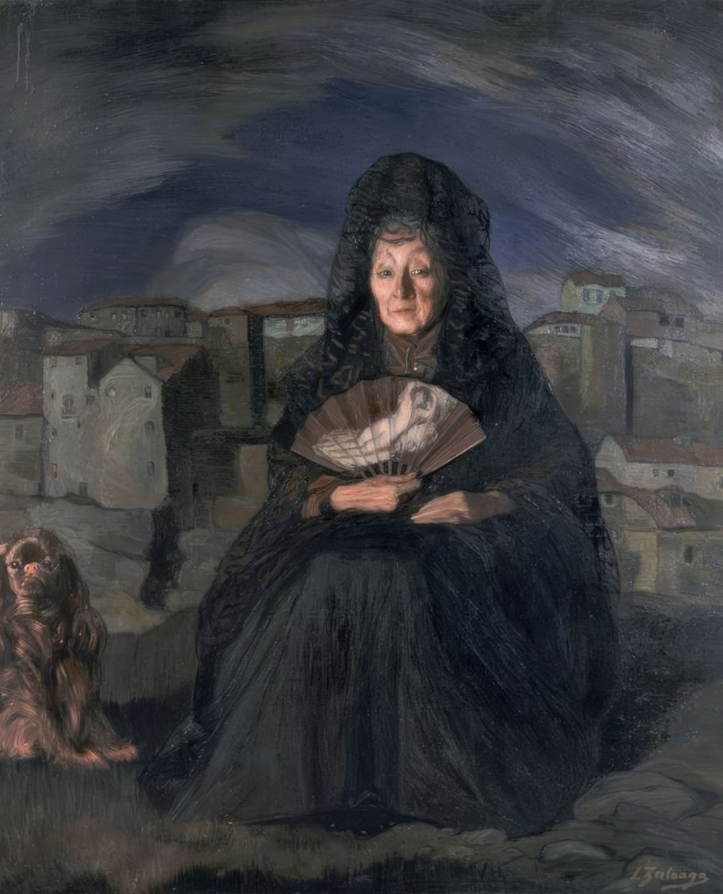 DOÑA ROSITA GUTIERREZ - 1915 - OLJA / KANVAS - 166,5 × 140 cm av Ignacio Zuloaga y Zabaleta