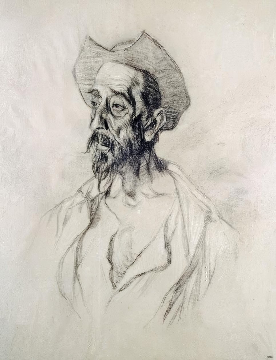 Don Quijote / I. Zuloaga / Teckning 1927 av Ignacio Zuloaga y Zabaleta