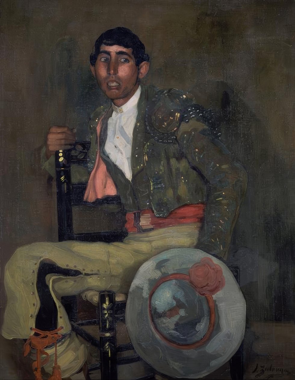 EL PICADOR - 1900-talet - OLJA / TYG - 137X115 CM av Ignacio Zuloaga y Zabaleta