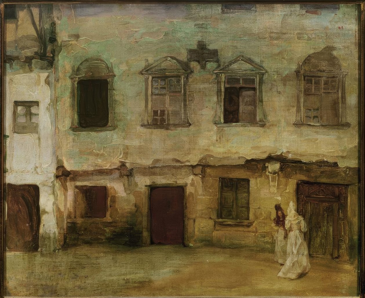 Ignacio Zuloaga / Street in an Old Castilian Town’, 1894, Olja på duk av Ignacio Zuloaga y Zabaleta