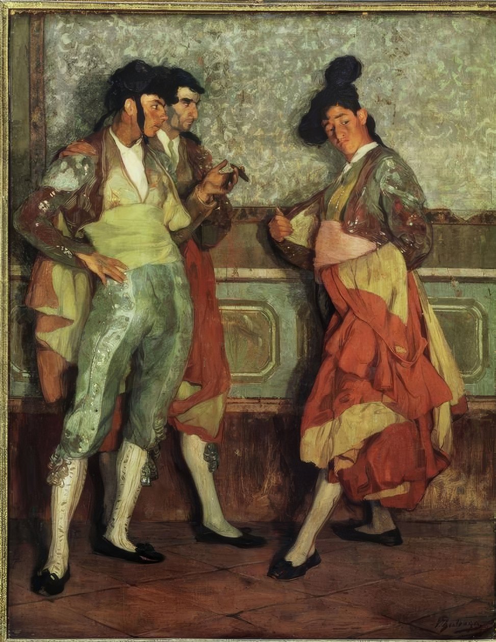 Ignacio Zuloaga / Young Village Bullfighters’, 1906, Olja på kanas, 197 × 154 cm, AS00819 av Ignacio Zuloaga y Zabaleta