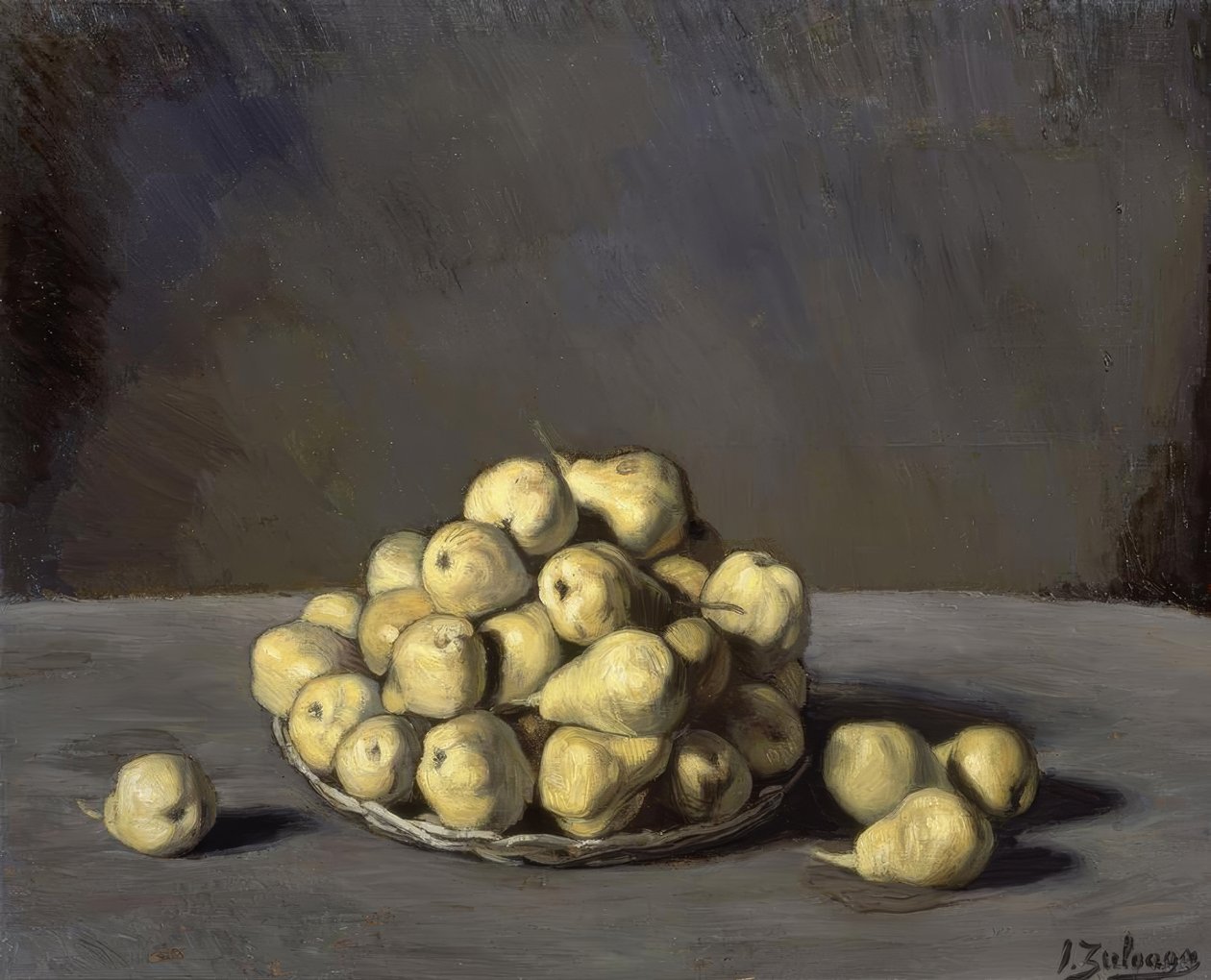 THE PEARS OF DON GUINDO-BODEGON – 1944/45 – O / L65X80CM av Ignacio Zuloaga y Zabaleta