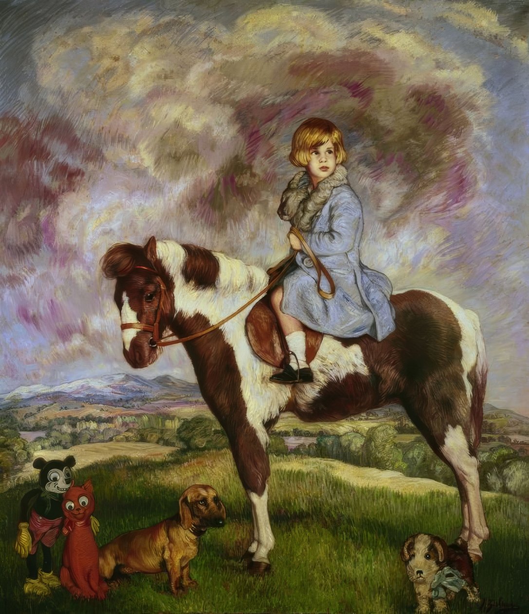 HERTIGINNAN AV ALBA FLICKA (1930) av Ignacio Zuloaga y Zabaleta