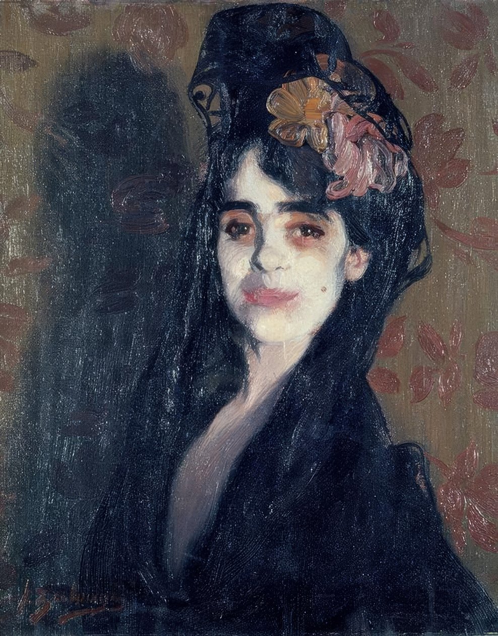 LA EMPOLVADA. Artist: IGNACIO ZULOAGA. Plats: PRIVATE COLLECTION, SEVILLE, SPANIEN av Ignacio Zuloaga y Zabaleta