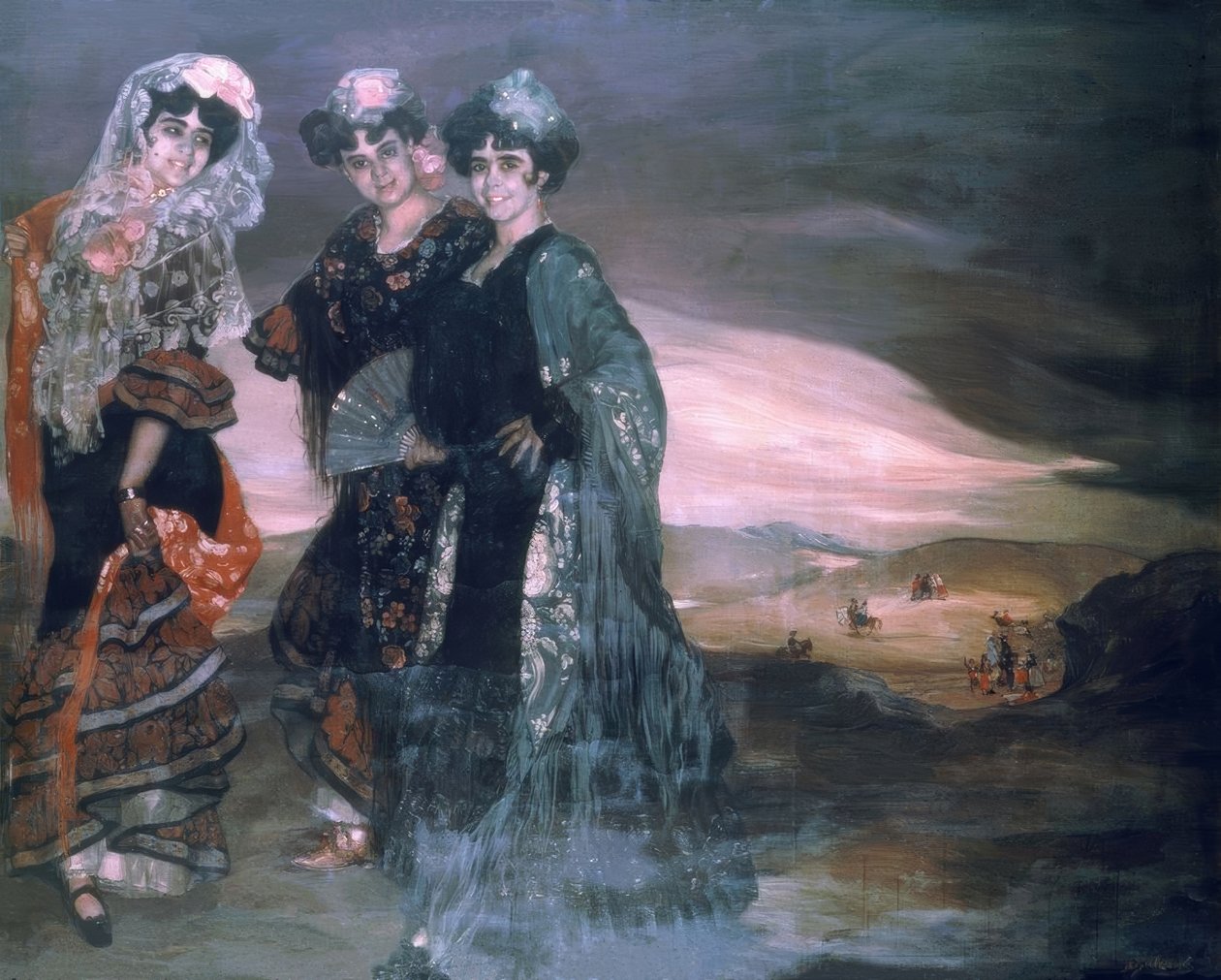 MIS PRIMAS - 1903 av Ignacio Zuloaga y Zabaleta