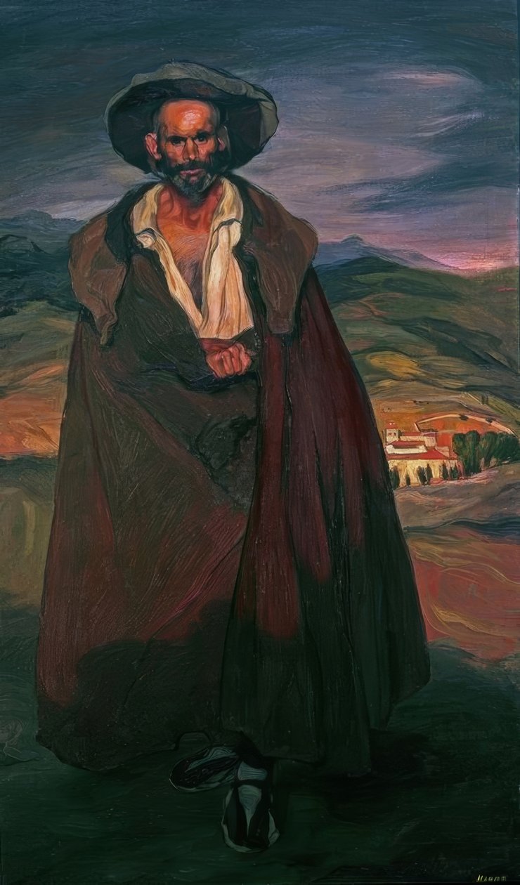 Man from Segovia’, 1906, Olja på duk, 191 × 116 cm, AS00918 av Ignacio Zuloaga y Zabaleta
