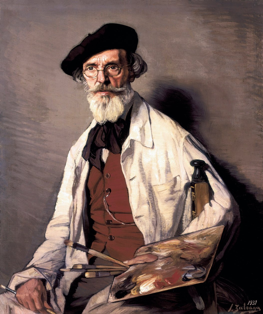 Porträtt av målaren Pablo Uranga (1861-1934) 1937 (olja på duk) av Ignacio Zuloaga y Zabaleta