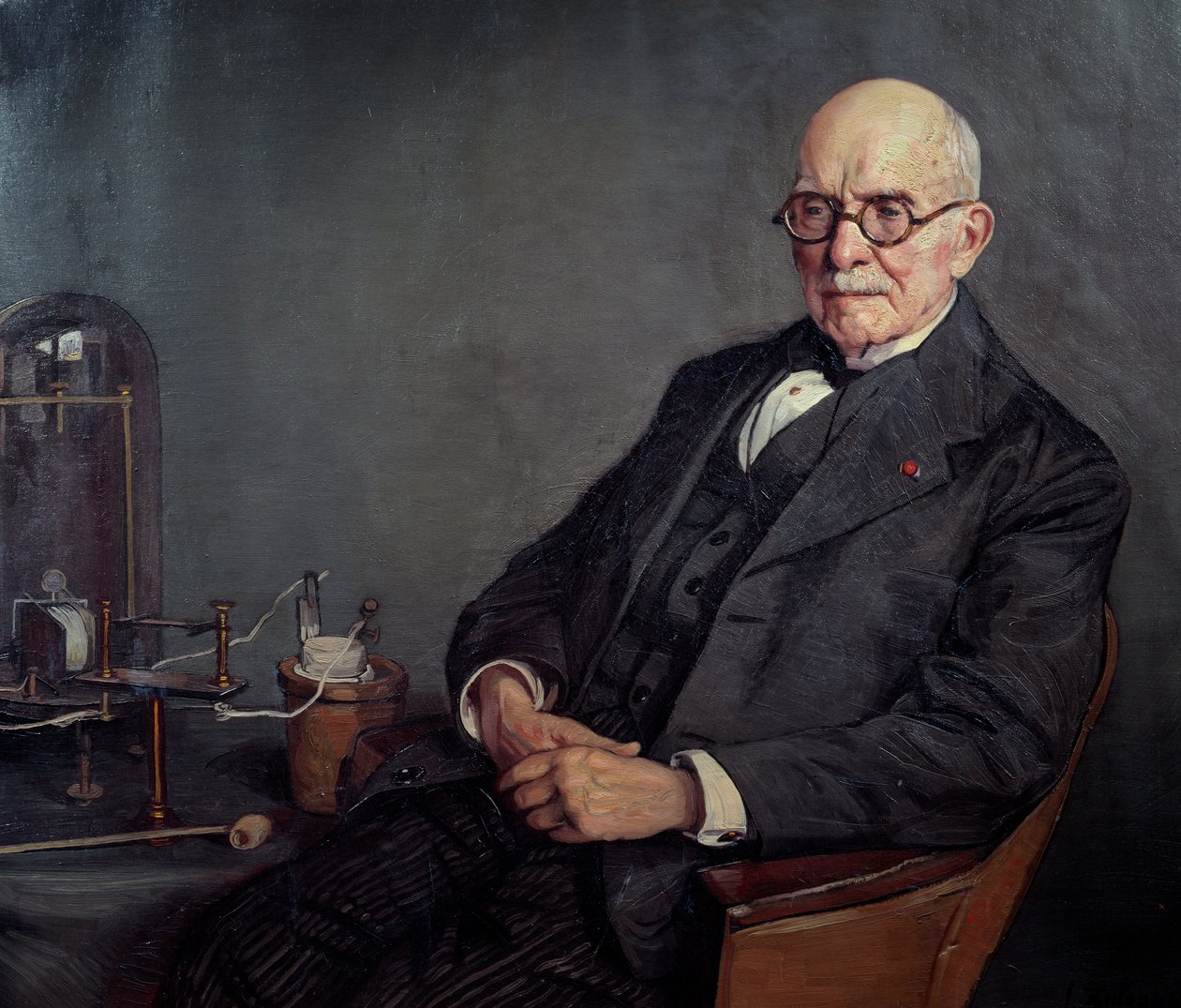 Porträtt av Edouard Branly av Ignacio Zuloaga y Zabaleta