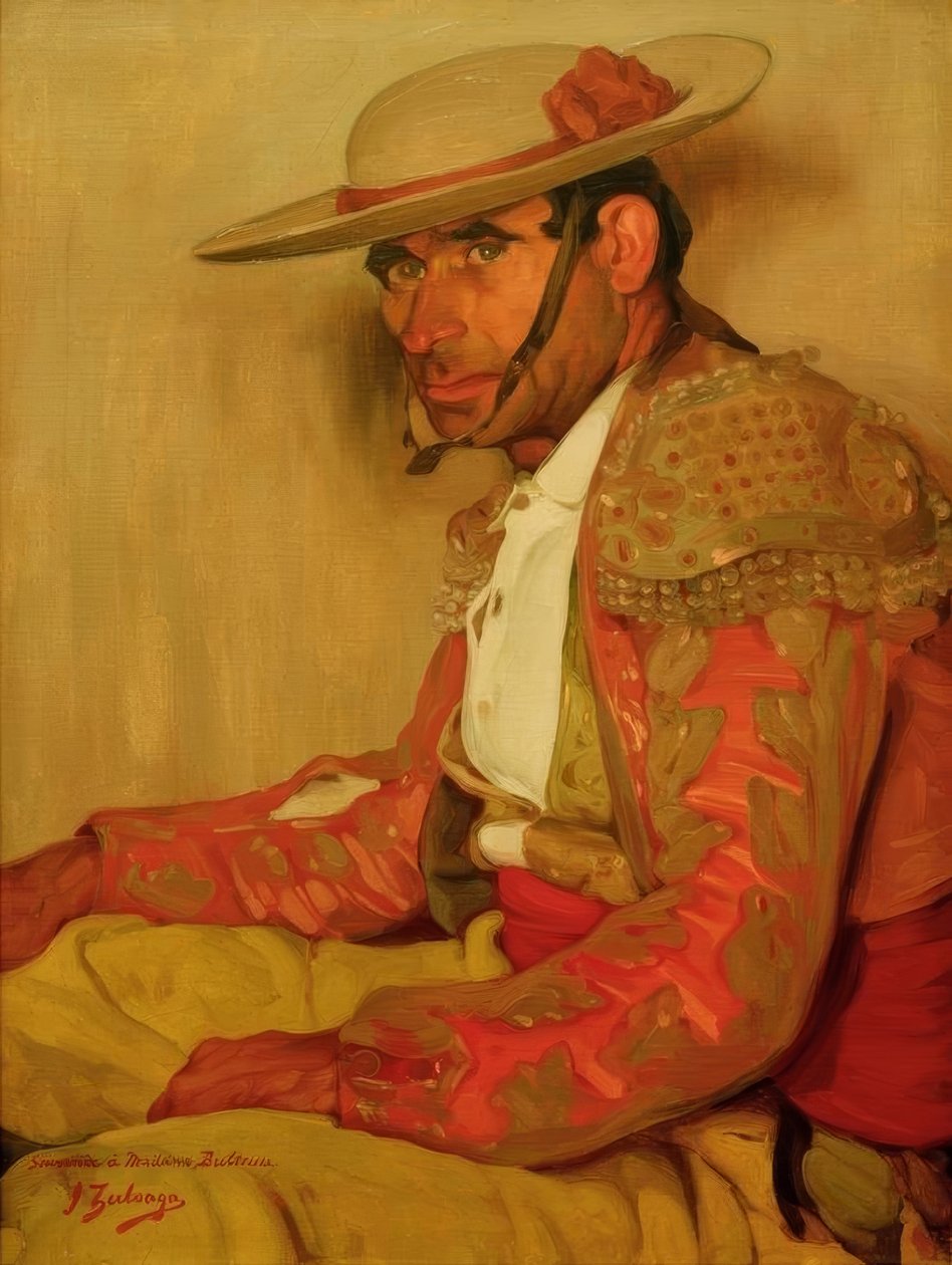 Zuloaga, Porträtt av Picadores El Coriano av Ignacio Zuloaga y Zabaleta