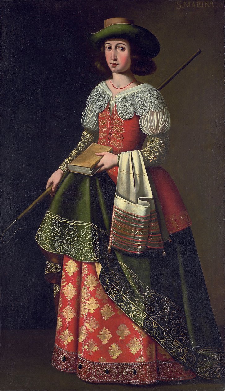 Den heliga Margareta av Antiochia som herdinna av Ignacio de Ries
