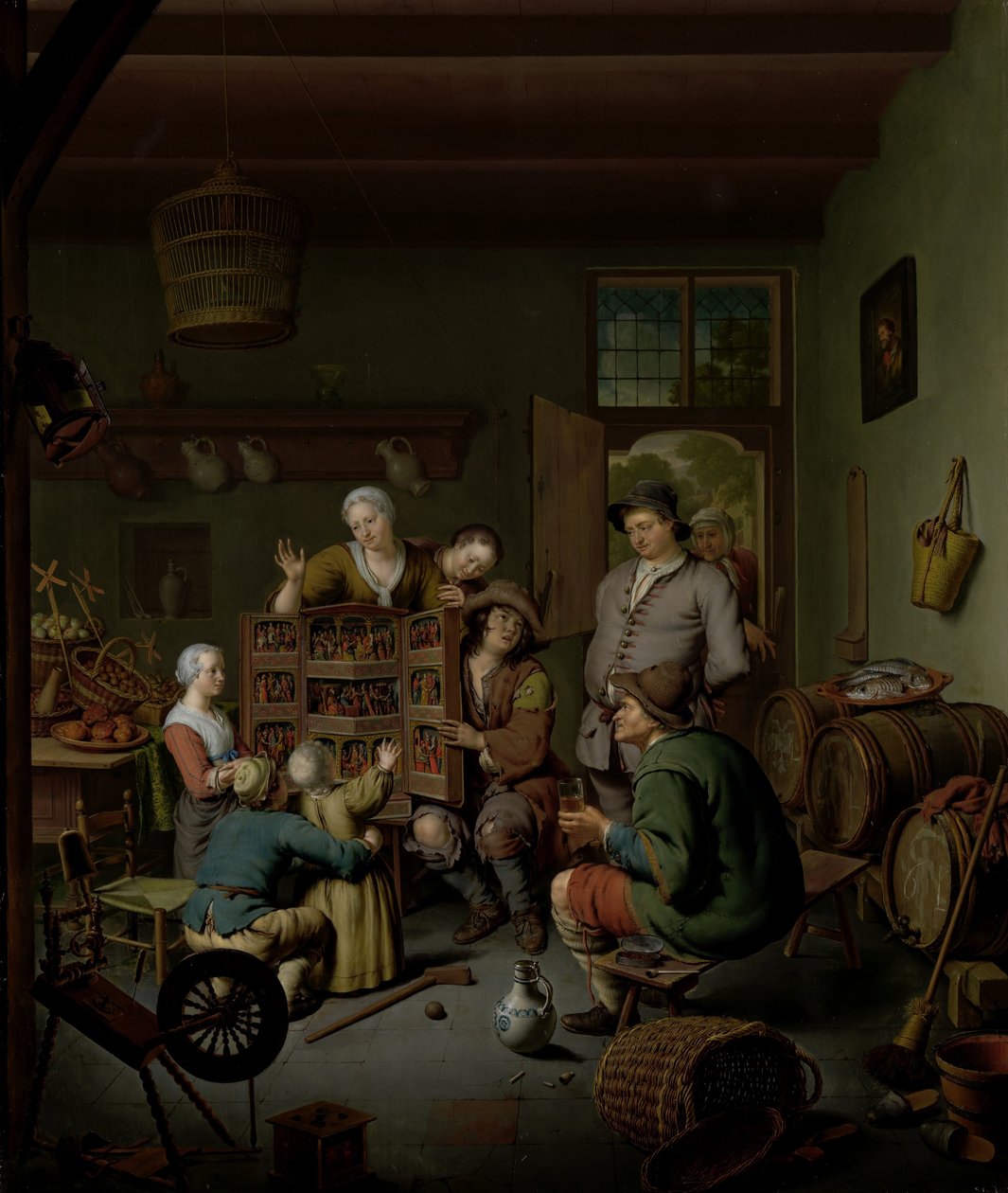 Fiskmarknaden i Antwerpen av Ignatius Josephus van Regemorter