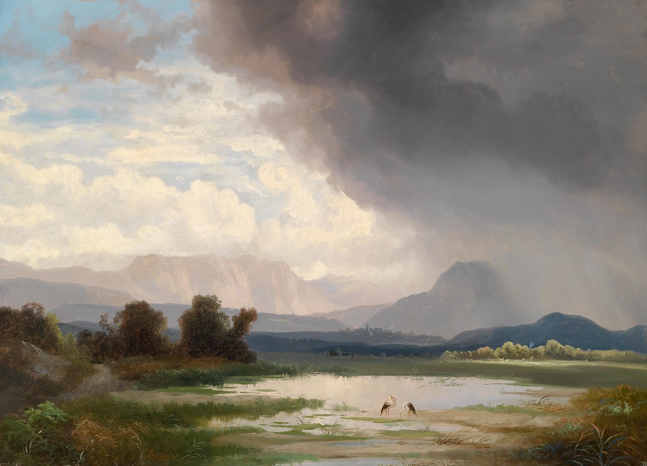 Karawankenlandschaft av Ignaz Raffalt