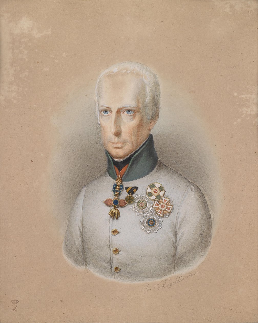 Kejsare Franz I i Österrike av Ignaz Rungaldier