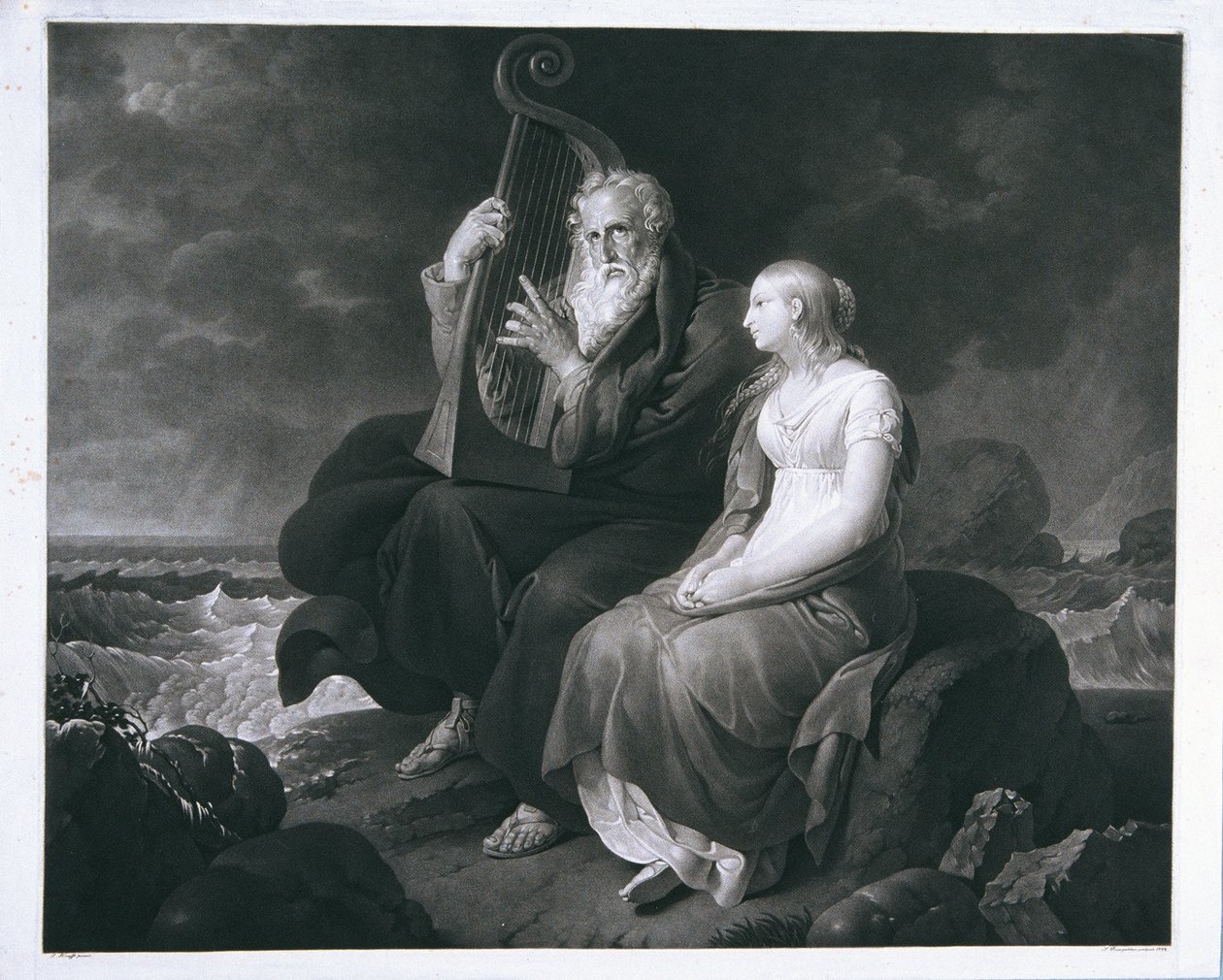 Ossian och Malvina av Ignaz Rungaldier
