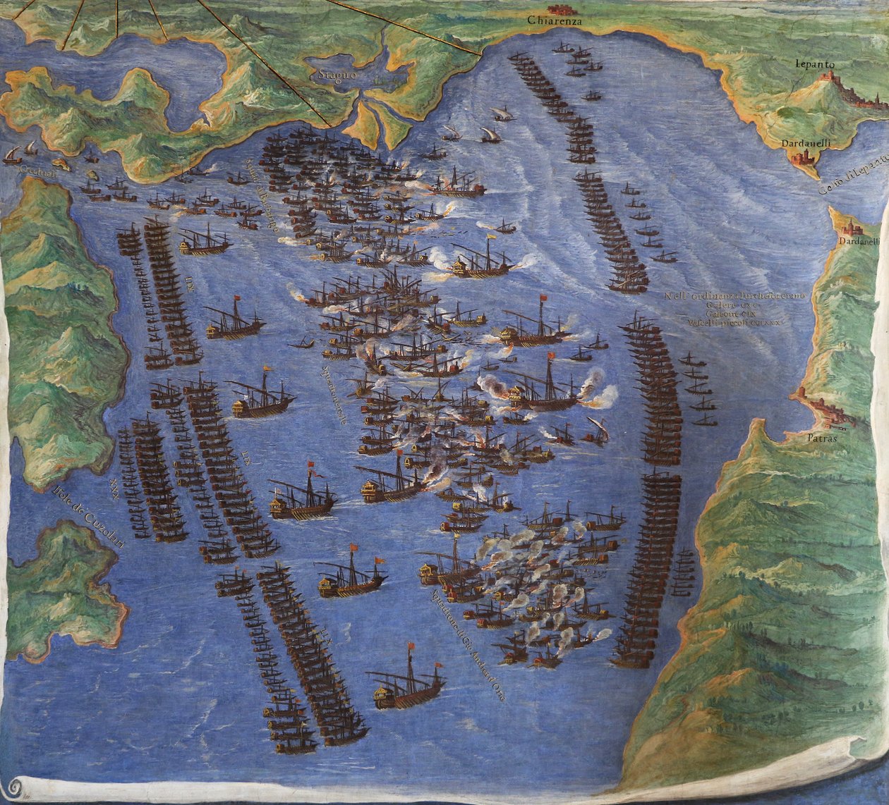 Slaget vid Lepanto, 1571 av Ignazio Danti