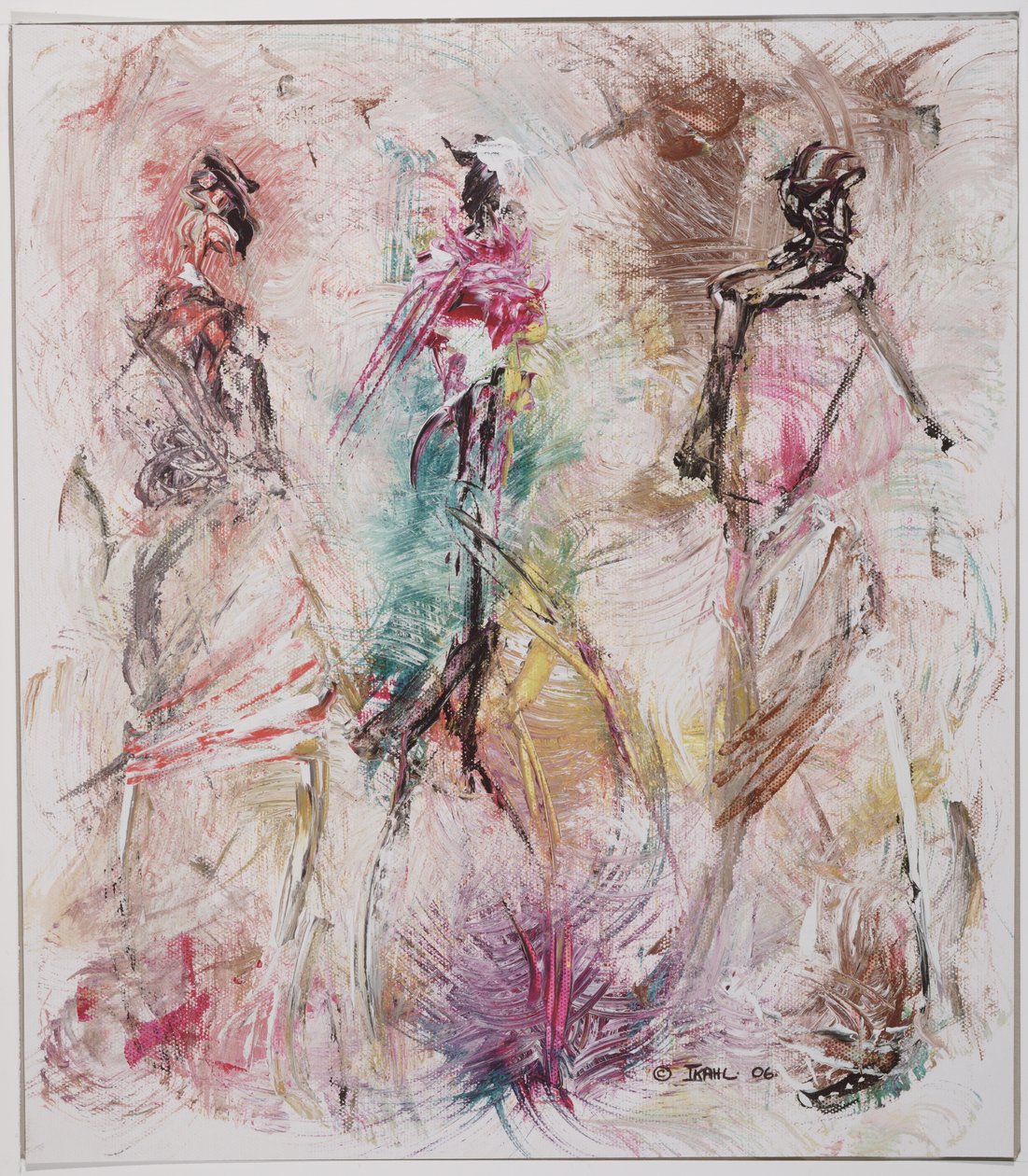 Utan titel, 2006 (akryl på syrafri skiva) av Ikahl Beckford