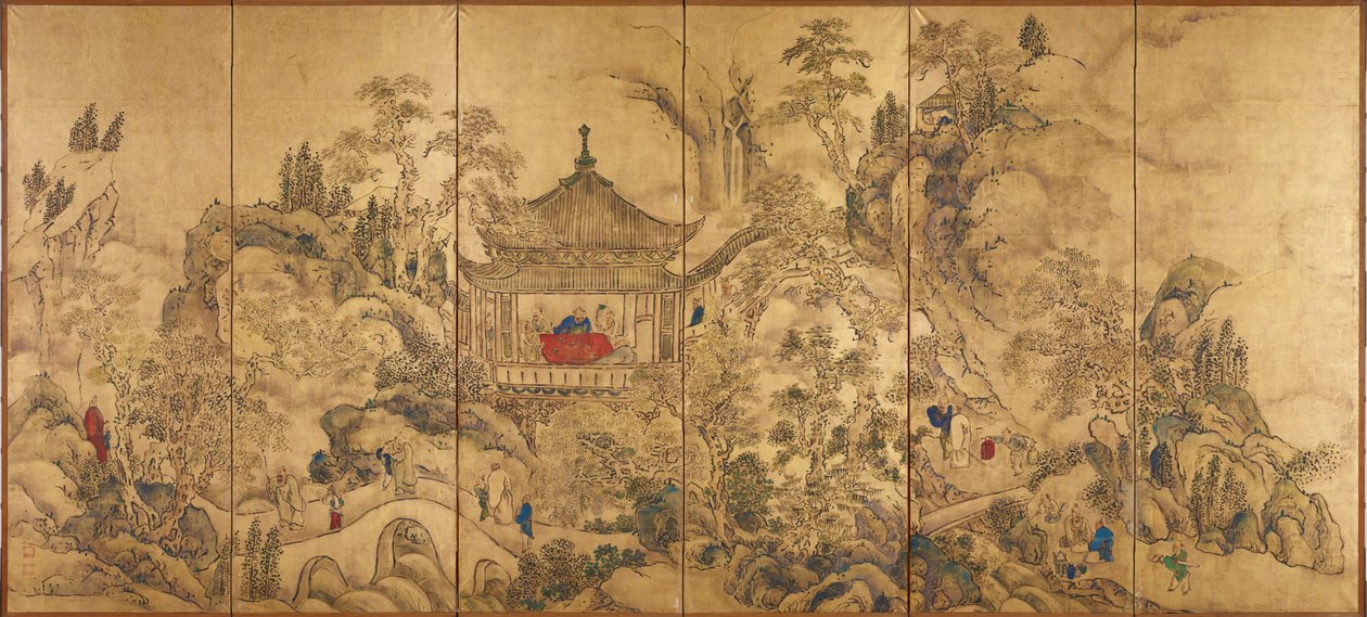Roukaku Sansui Zu av Ike no Taiga