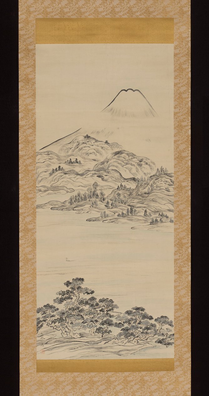 Mount Fuji, med utsikt från Tago no Ura Bay av Ike no Taiga
