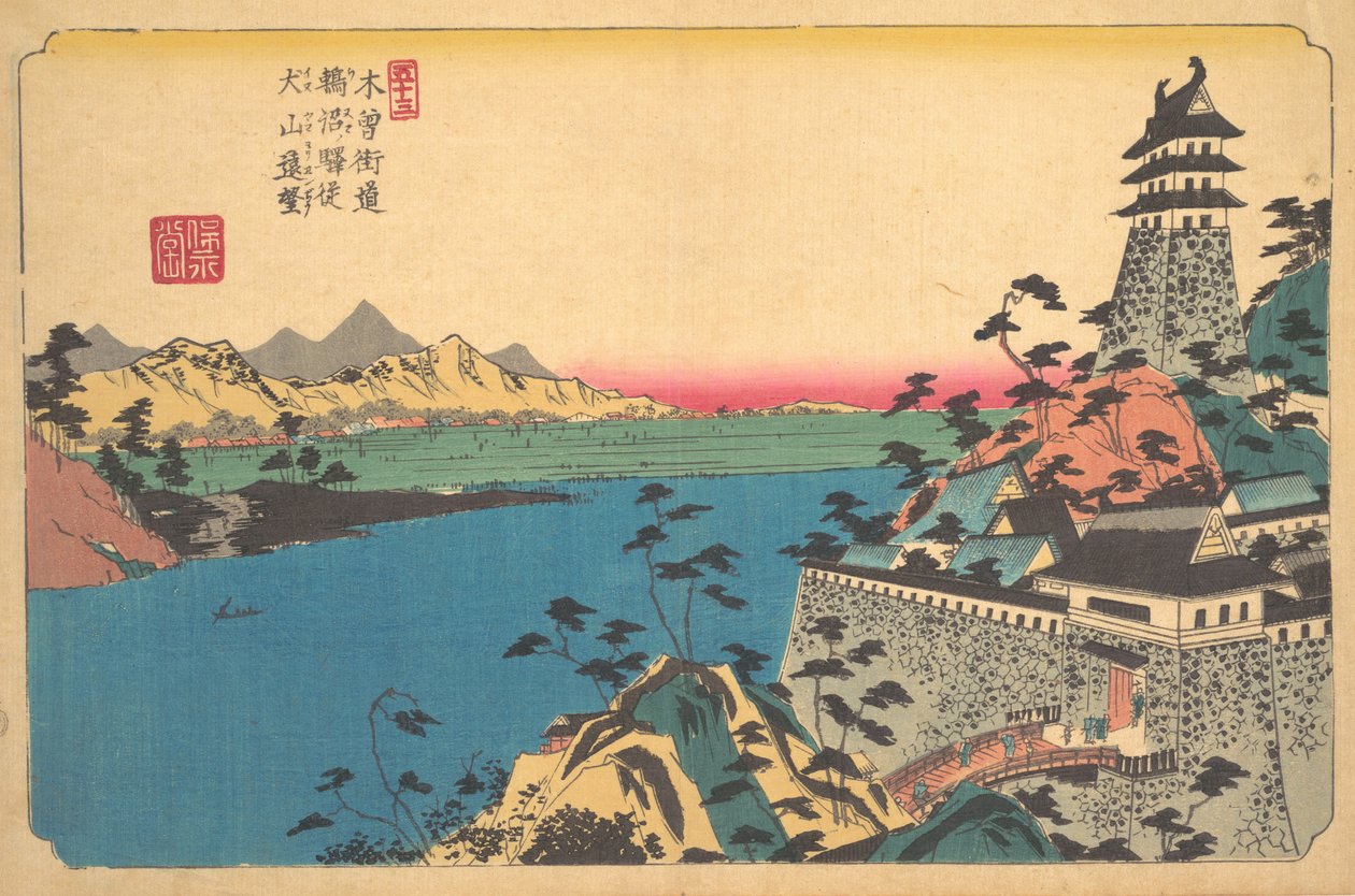 Unumas slott, 1800-talet. av Ikeda Eisen