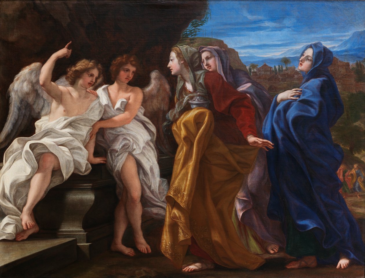 De tre Mariana vid graven, ca 168485 av Il Baciccio