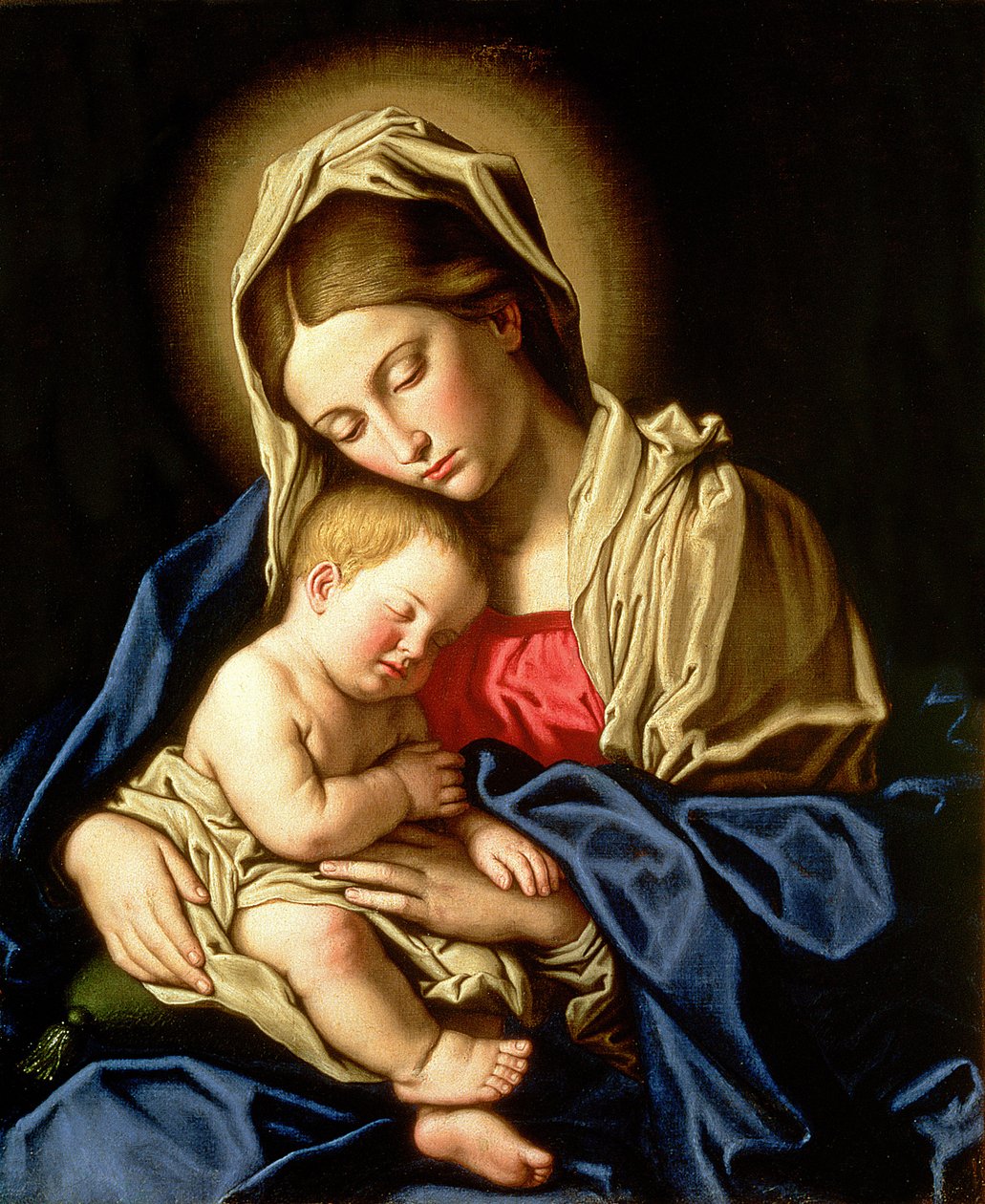 Madonna och barn av Il Sassoferrato