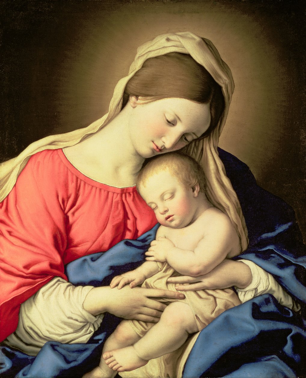 Madonna och barn av Il Sassoferrato
