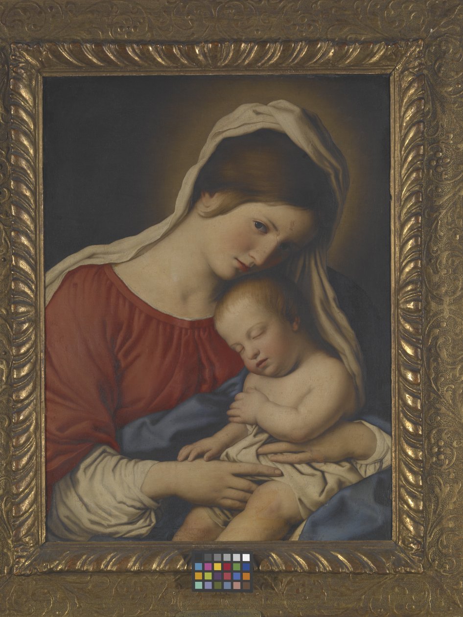 Madonna And Child (olja på duk) av Il (1609 85) Sassoferrato