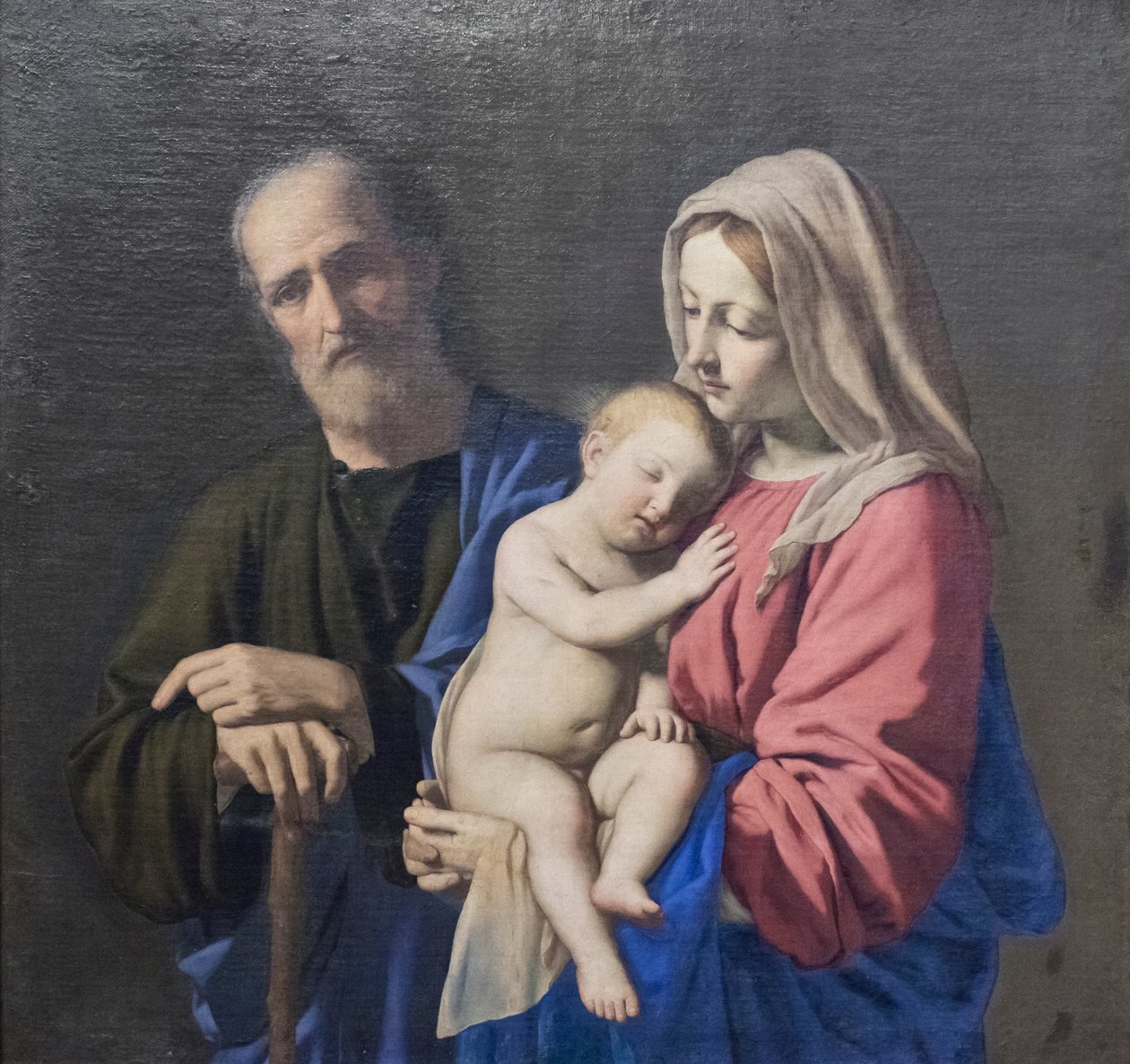 Den heliga familjen av Il (1609 85) Sassoferrato
