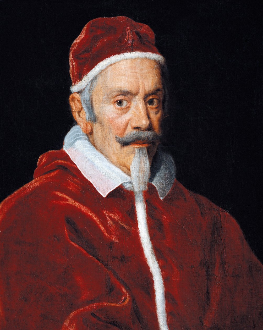 Porträtt av påven Clement X (olja på duk) av Il  Baciccio