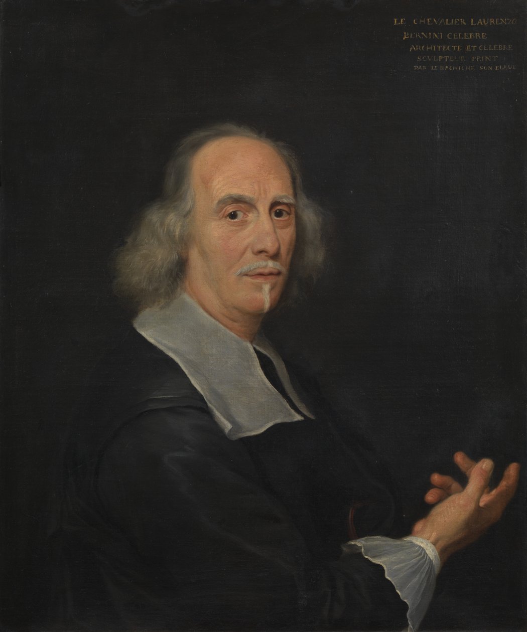 Porträtt av Gian Lorenzo Bernini, av Il Baciccio