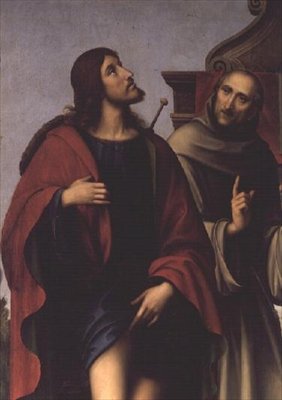 St. Roch (detalj från altartavlan) av Il Francia