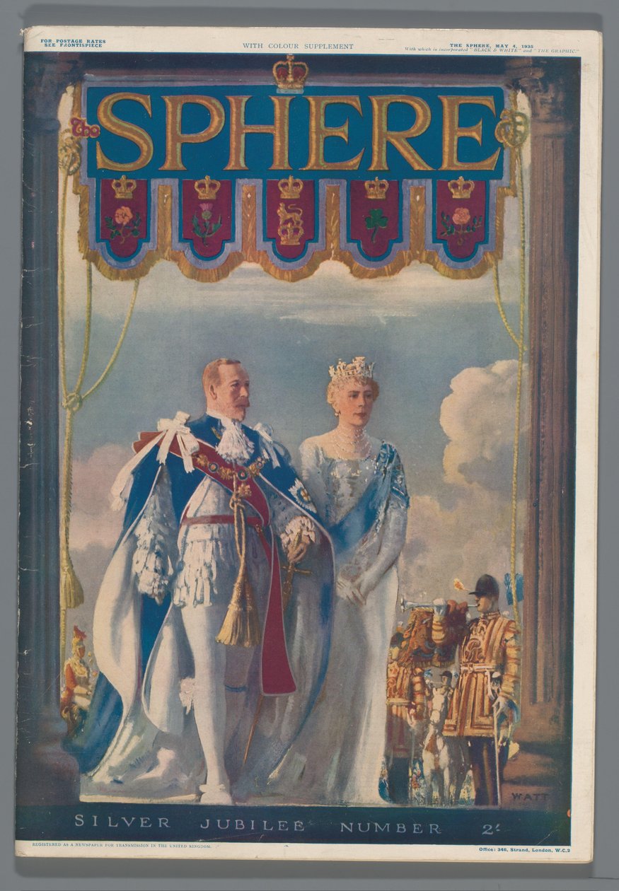 Kopia av tidningen "The Sphere" från den 4 maj 1935 på kung George V:s silverjubileum Sfären / Silver Jubilee Number (titel på objekt) av Illustrated Newspapers Ltd.