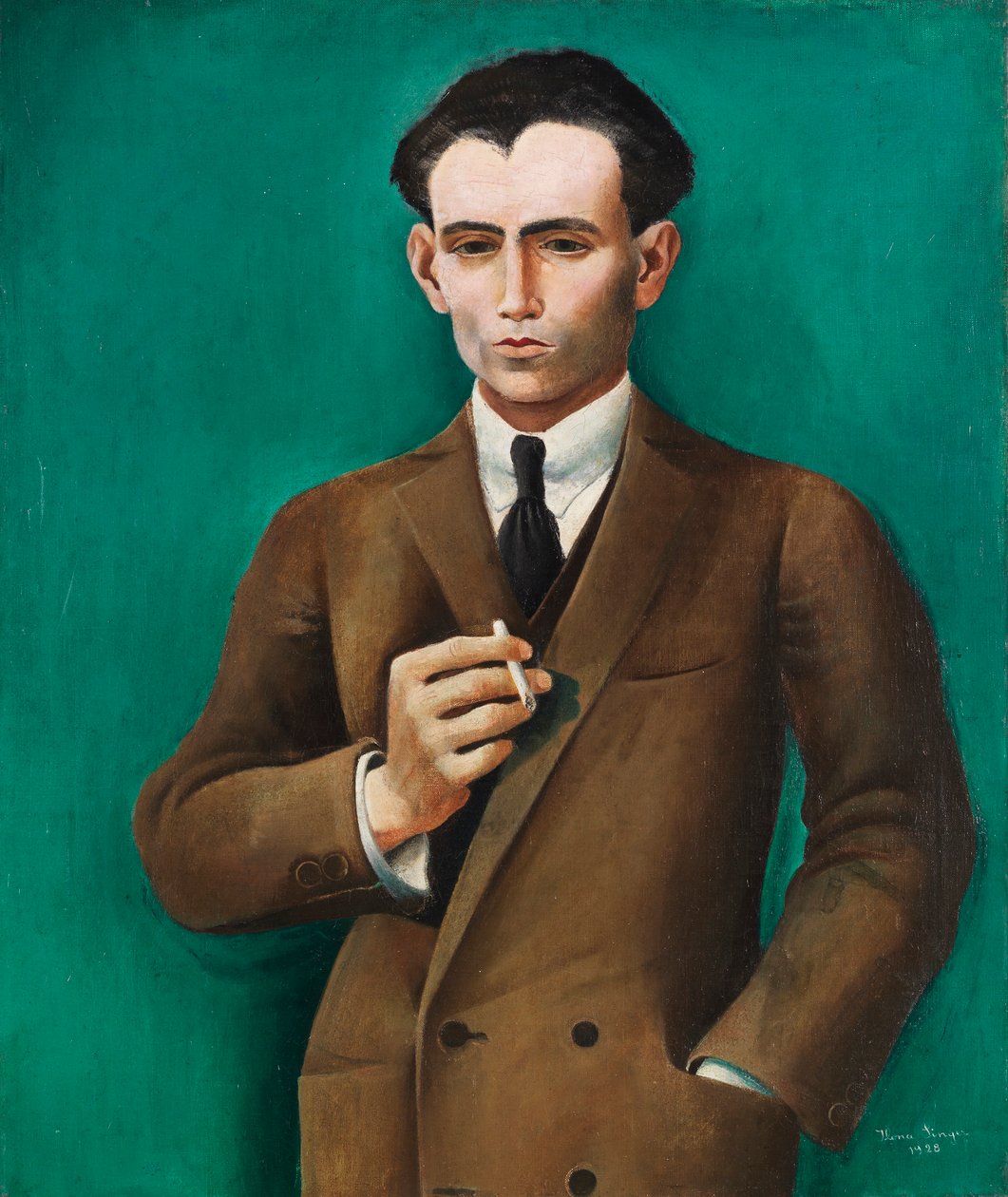 Porträtt av Robert av Mendelssohn, 1928. av Ilona Singer