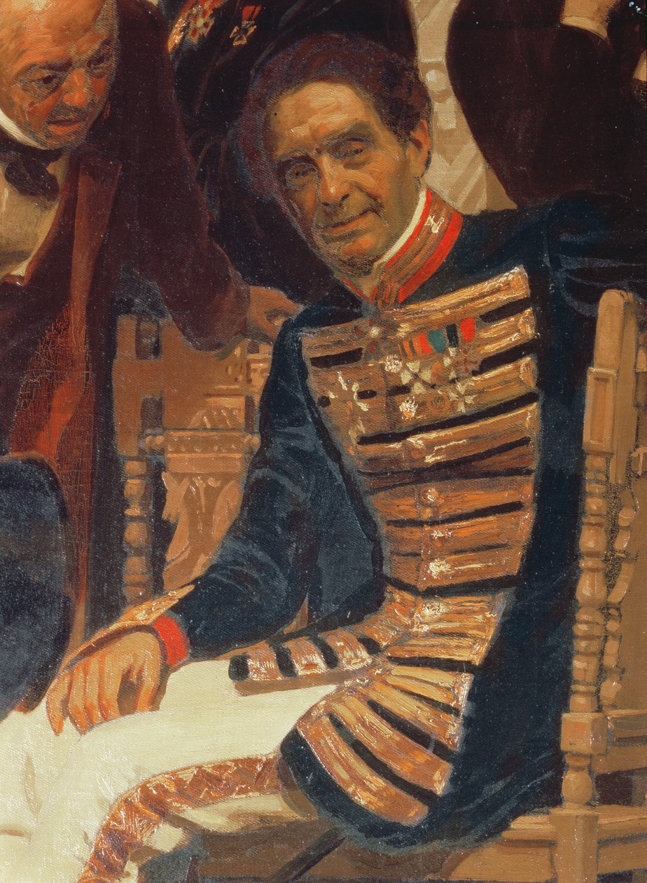 Greve Aleksei Lvov (1798-1870), från slaviska kompositörer, 1890-talet (detalj) av Ilya Efimovich Repin