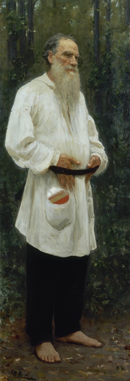 Leo Tolstoy Barfota av Ilya Efimovich Repin