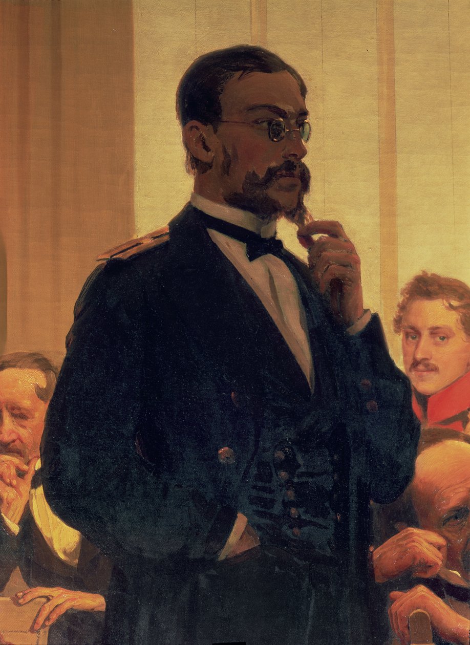 Nikolai Andreyevich Rimsky-Korsakov (1844-1908), från Slavonic Composers, 1890-tal (detalj) av Ilya Efimovich Repin