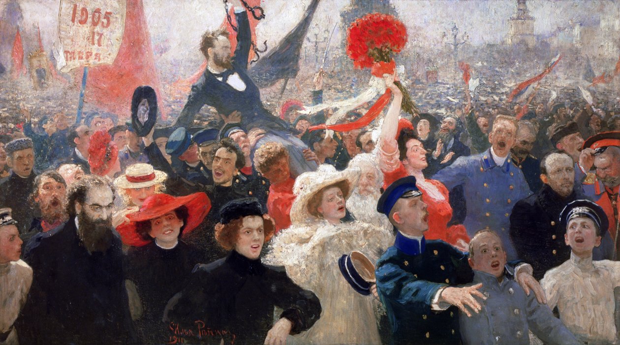 17 oktober 1905 av Ilya Efimovich Repin
