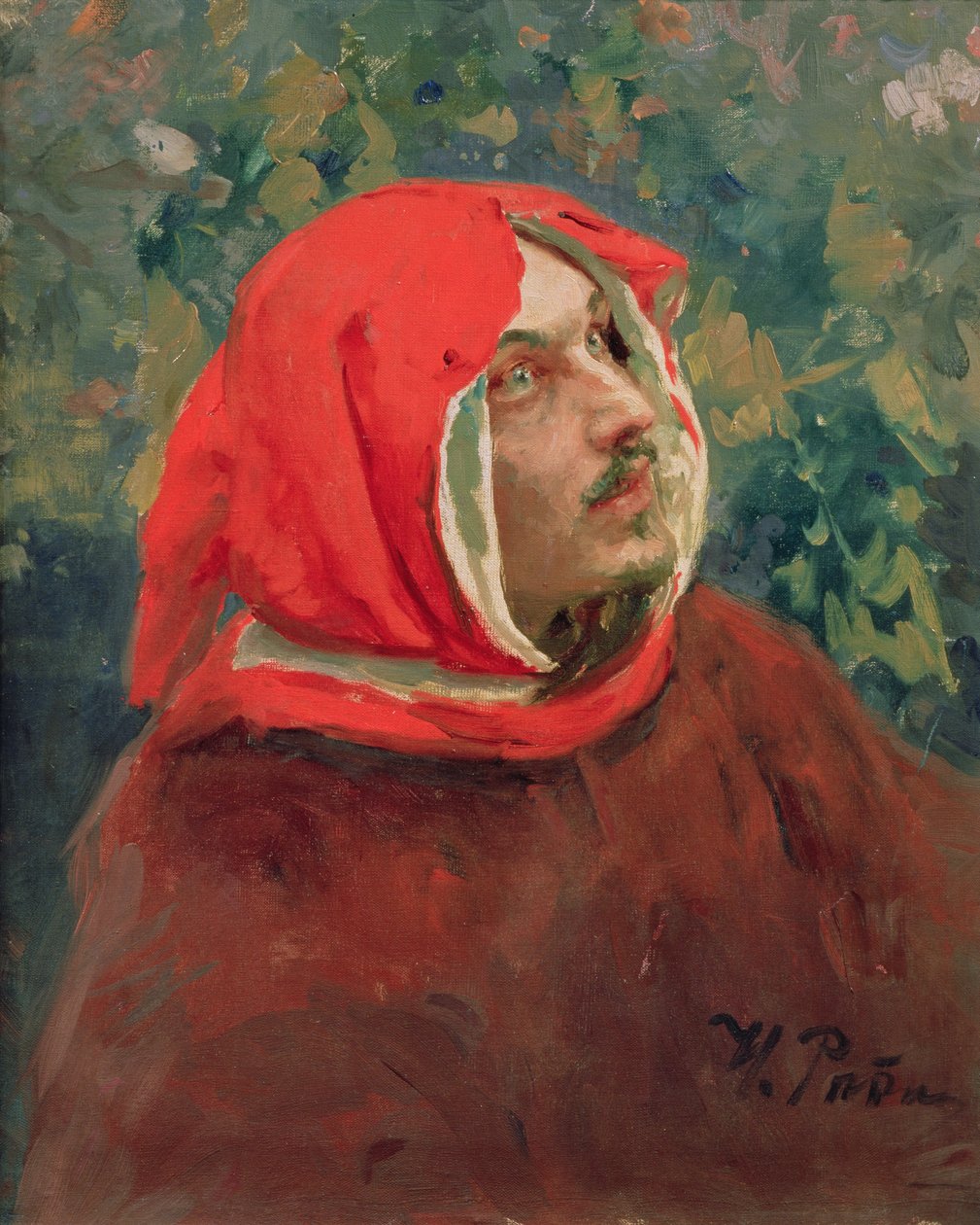 Porträtt av Dante Alighieri (1265-1321) av Ilya Efimovich Repin