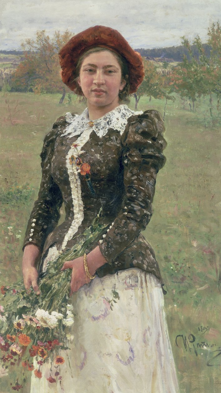 Vårbukett av Ilya Efimovich Repin