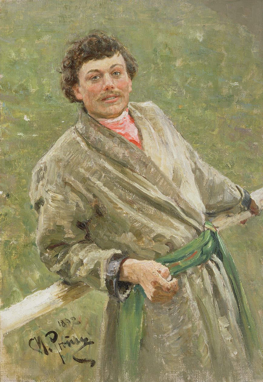 Vitryssaren, porträtt av bonden S. Shavrov, 1892 av Ilya Efimovich Repin