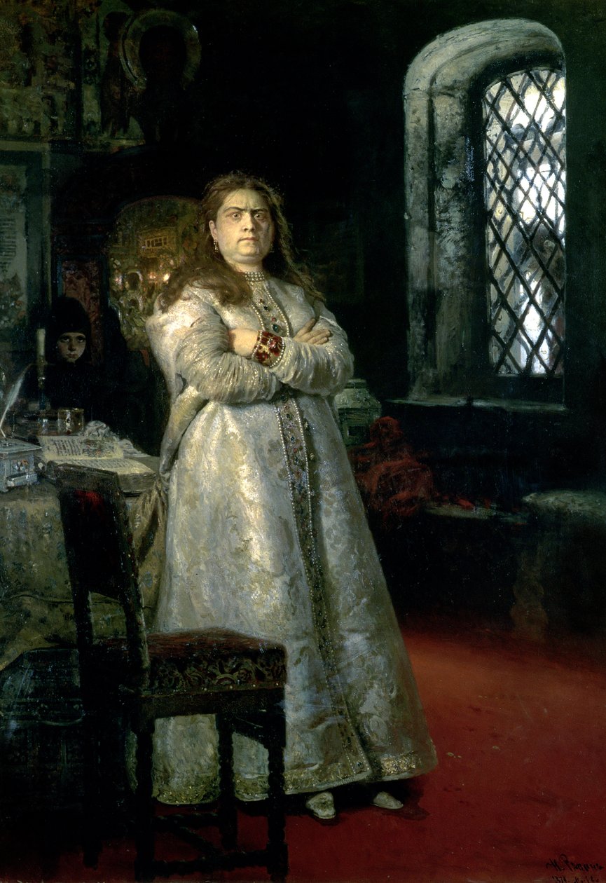 Tsarevna Sophia Alexeevna (1657-1704) i Novodevitchy-klostret, 1879 av Ilya Efimovich Repin