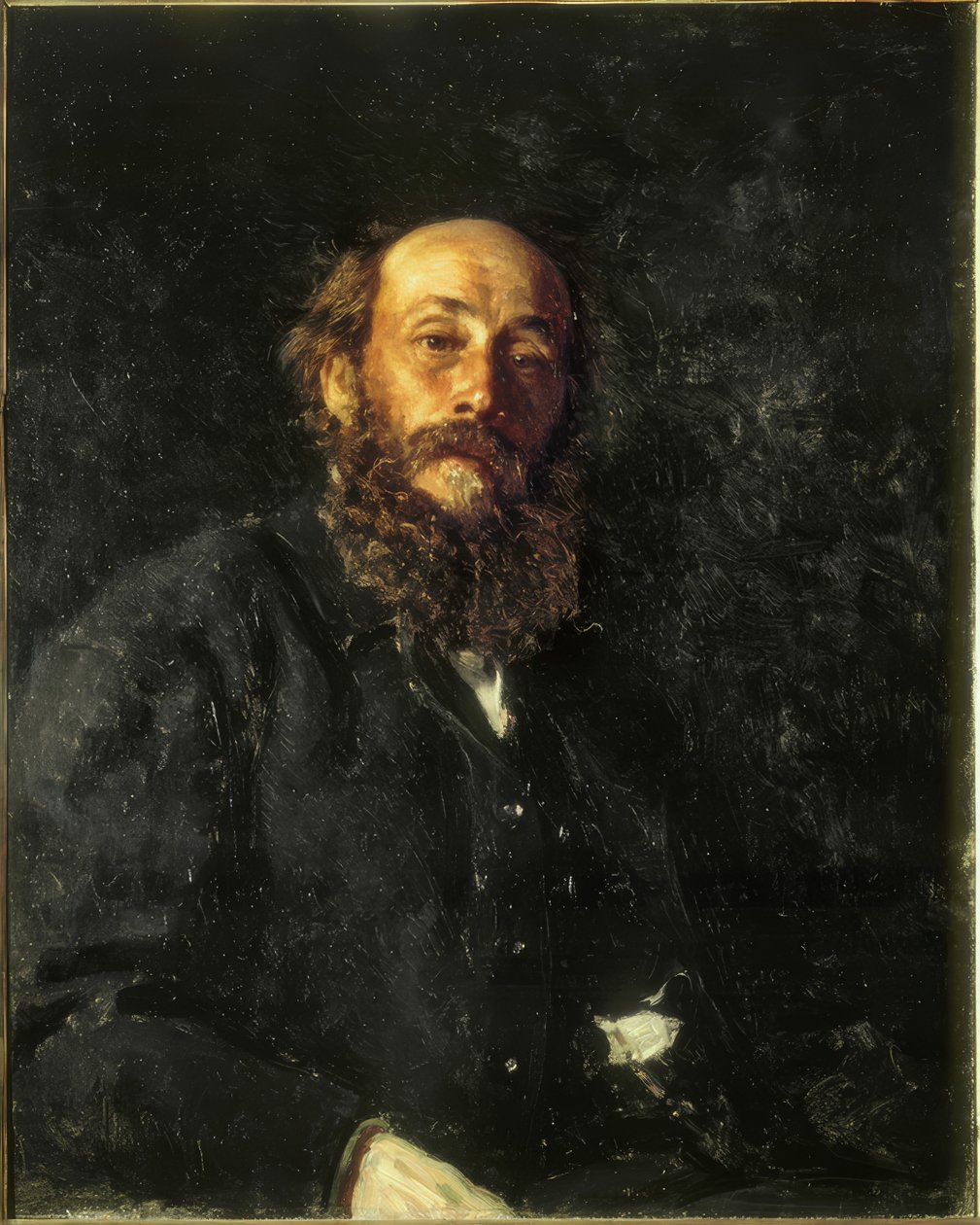 Porträtt av målaren Nikolai Gay av Ilya Efimovich Repin