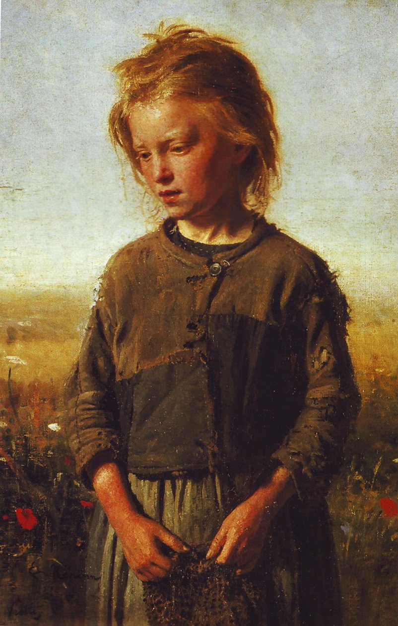 Fisher flicka av Ilya Efimovich Repin