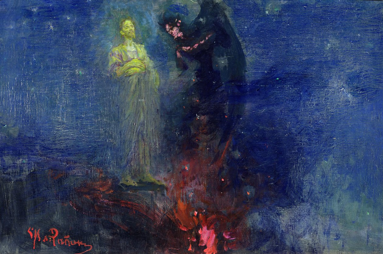 Ta dig dit, Satan! av Ilya Efimovich Repin
