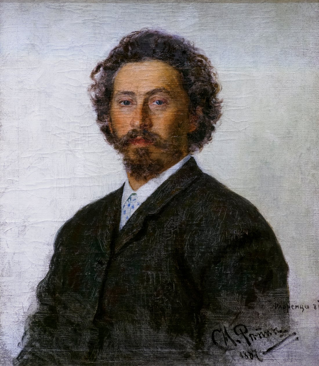 ILYA REPINE SJÄLVPORTRÄTT av Ilya Efimovich Repin