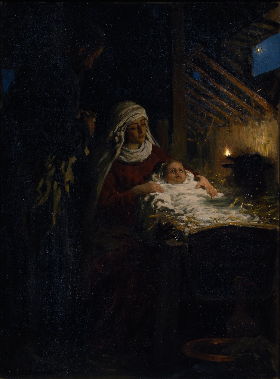 Födelse, 1890 av Ilya Efimovich Repin