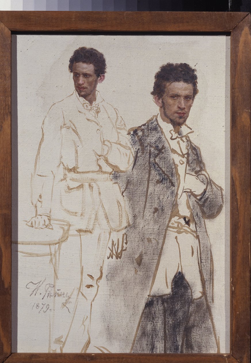 Porträtt av Nikolai Ventsel. Målning av Ilya Yefimovich Repin (Ilia Repin) (1844-1930), olja på duk av Ilya Efimovich Repin