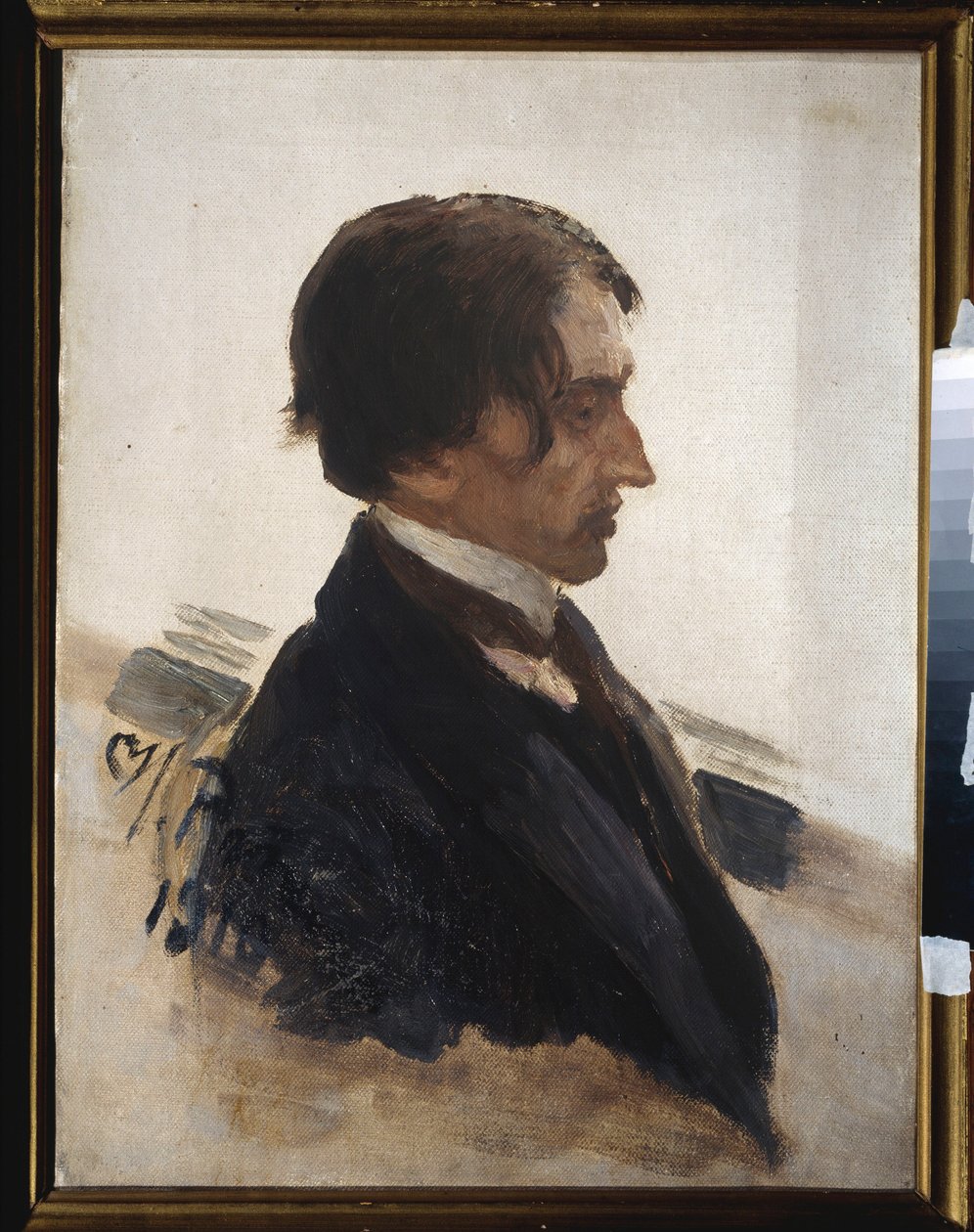 Porträtt av konstnären Isaak Brodsky (Brodsky) (1883-1939). Målning av Ilya Repin (Ilia Repin) (1844-1930), olja på duk av Ilya Efimovich Repin